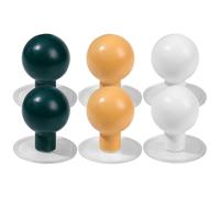 HEALSOPTHY 6Pcs Toilet Lid Lifters with Adhesive Wall Hooks Abs Material Decorative Toilet Seat Cover Handles Installation for Bathroom Home Office Schools and Public Restrooms