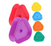 HEALSOPTHY 6pcs Triangle Card Holders Tray for Plastic Poker Card Clips with Design Use Lazy Handheld Clips for Playing and Organization at Home School Office