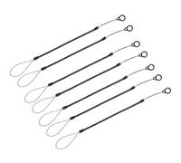 HEALSOPTHY 7pcs Stylus Tether Pen Leash for Tablet and Stylus, Anti-lost Retractable Lanyard with Silicone Rings, Fits 8.5-13mm Pens, for Office and Meeting Use