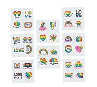 HEALSOPTHY 8 Sheets Lgbtq Rainbow Stickers of Pride Decals for DIY Decor Easy to Apply Transfer Stickers for Clothes Water Bottles and More Unique Designs for Vibrant Celebrations