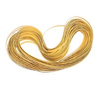 HEALSOPTHY 8Mm Synthetic Plastic Rattan Flat Strip 70M Roll 500G Yellow Wicker Weaving Material for Wicker Chair Repair, Patio Furniture Fixing and DIY Craft Crafts