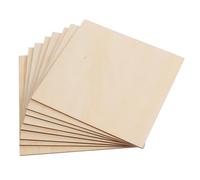 HEALSOPTHY 8pcs Blank Wooden Slices DIY Craft Cutouts for Painting and Graffiti Sturdy Smooth Wood Chips for Creative Handicrafts Family Art Projects and Imagination Development