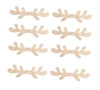 HEALSOPTHY 8pcs Deer Accessories Costume Antlers Headband LED Decorations Christmas Headphone Antler Reindeer Sequin Christmas for Deer Ears Decor Horns Cosplay Golden