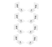 HEALSOPTHY 8pcs Large Adhesive Furniture Anchors No Drill Wall Hangers Adjustable for Proofing Cabinets Bookcases Dressers Shelves