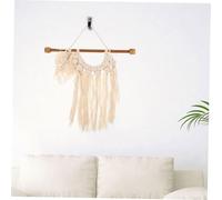 HEALSOPTHY 8pcs Natural Wood Tapestry Hanging Rods Multi-Functional DIY Wall Flag Hangers for Living Bedroom Office Easy Installation Minimalist Design Safe Practical Decorative Accessories