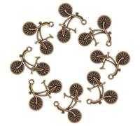 HEALSOPTHY 8Pcs Retro Metal Bicycle Charms for DIY Jewelry Making Vintage Bike Crafting Pendants Durable Craft Accessories Mothers and Friends