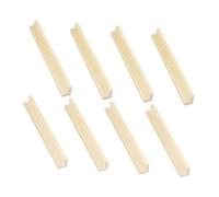 HEALSOPTHY 8Pcs Wooden Domino Display Holders Sturdy Multi Function Racks for DIY Projects Versatile Displaying Base for Dominoes and Crafts for Home Office Use