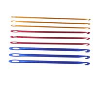 HEALSOPTHY 9PCS Metal Crochet Hooks with Unique Design for Yarn Knitting Needles Smooth Head Darning Tools for DIY Crafts Sweaters Hats Scarves Travel Friendly Hand Weaving Needles