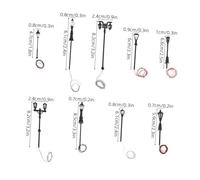 HEALSOPTHY 9pcs Miniature Vintage Street Lamps for Dollhouse and Fairy Garden Accessories Realistic Mini Landscape Lights for Micro Scenes Compact Decorative Lamp Models with Mixed Styles