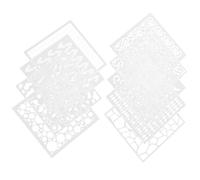 HEALSOPTHY 9Pcs Reusable Geometric Drawing Stencils Flexible Pet Art Templates for DIY Painting Scrapbooking and Craft Projects Suitable for Pens Markers and Crayons for Teens Pattern Drawing