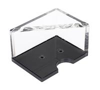 HEALSOPTHY Acrylic Playing Card Holder Box and Rust Resistant Poker Card Stand Organizer for Home Office and Entertainment Venues