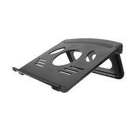 HEALSOPTHY Adjustable Laptop Stand with Non-slip Pads and Ventilated Design for Desk Cooling Ergonomic Riser Holder Elevates Computer for Heat Dissipation and Comfortable Viewing Angle