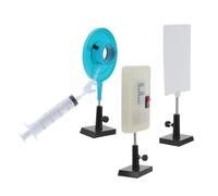 HEALSOPTHY Adjustable Water-Fillable Zoom Lens Optics Kit with Stand - Physics Optical Experiment Teaching Tool for Light Refraction Demonstration and Science Classroom Equipment