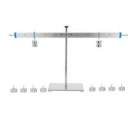 HEALSOPTHY Aluminum Alloy Demonstration Balance Lever with Precision Weights for Physics Experiments Stable Mechanical Balance Teaching Tool for Student Science Learning and Early Math