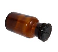 HEALSOPTHY Amber Glass Reagent Bottle Wide Mouth for Light Sensitive Storage with Ground Stopper Precise Dispensing Laboratory Bottle Easy Clean Vase Alternative