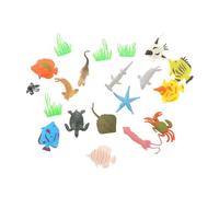 HEALSOPTHY Animals Models with Water Plants Realistic Simulation Life for Educational Cognitive Fish Tank Decor for Preschool Boys