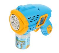 HEALSOPTHY Automatic Bubble Machine Electric Bubble Blower for Safe Non-leak Design Sky Blue Handheld for Outdoor Fun and Parties