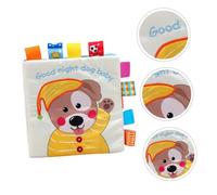 HEALSOPTHY Baby Cloth Book Toddler Educational Fabric Book Puppy Design Washable Soft Sensory Learning Toy for Infants and Early Development