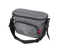 HEALSOPTHY Baby Stroller Organizer Buggy Storage Bag for Infant Pushchair, Grey Universal Carriage Bag with Multiple Pockets and Adjustable Straps, Practical Storage Solution for Parents on The Go