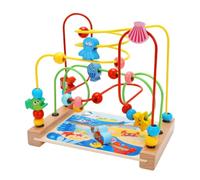 HEALSOPTHY Bead Maze Roller for Safe Water-based Paint Educational Playing Supplies Animal Color Recognition Skill Development for Early Learning