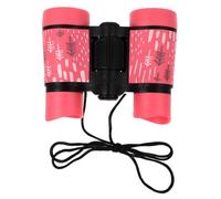 HEALSOPTHY Binoculars with Colorful Printed Rubber Grip Non-slip Telescope for Outdoor Exploration for Bird Watching Star Gazing Hiking and Educational Play Pink