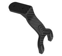 HEALSOPTHY Black Motorcycle Wall Mounted Helmet Rack Helmet Storage Holder Sturdy Abs Construction No-Drill Installation Sleek Modern Style Organize and Declutter Your Living Space