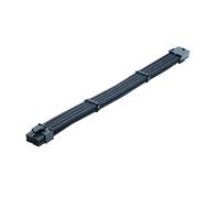 HEALSOPTHY Black Power Extension Cord Atx Cpu Motherboard Cable Nylon Braided Cord Management Tidy Replacement for Old Broken Cables