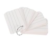 HEALSOPTHY Blank Flash Cards with Smooth Paper Material and Portable Design for Studying and Memory for Learning English Words and Revision Note Making