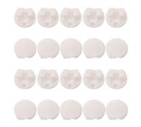 HEALSOPTHY Blind Bottom Rail Repair Parts Horizontal Blinds Bottom Rail Button 20PCS White Plastic for Bedroom Office Effortless DIY Repair