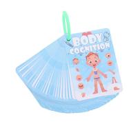 HEALSOPTHY Body Learning Flash Cards for Preschool Cognitive Development Educational Cards for Interactive Picture and Word Recognition Lightweight for Boys and Early Learning