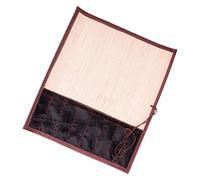 HEALSOPTHY Brush Pen Curtain Pen Bag Roll up Pouch Bag Art Supplies Handmade Four-Sided Edge Protection Drawing Painting The Go