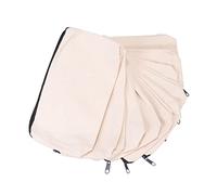 HEALSOPTHY Canvas Zipper Pencil Case and Coin Purse Set, Beige 20pcs, Multipurpose Pen Storage Pouch for Students and Artists, Portable Canvas Pencil Holder for School and Travel Random Random Color