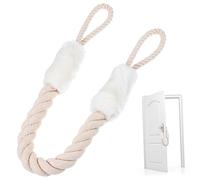 HEALSOPTHY Child Safety Door Strap Rope 60cm White Finger Pinch Guard Door Stopper for Baby Protection Cotton Rope Latch for Preventing and Injuries