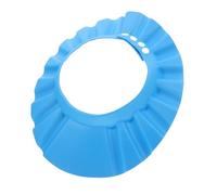 HEALSOPTHY Children's Waterproof Shampoo Cap 5 Pcs Eva Heat Resistant to 80 Degrees Celsius Unlikely to Stiffen Dark Blue Baby Shower Cap for Bathing and Haircut Safety