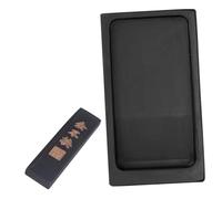 HEALSOPTHY Chinese Calligraphy Inkstone with Ink Stick Traditional Inkslab for Painting and Writing Smooth Surface Calligraphy Supply for Beginners Teachers and Artists
