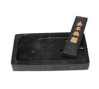 HEALSOPTHY Chinese Inkslab with Rectangular Inkstone and Ink Stick for Calligraphy Beginners and Painting Enthusiasts Grinding Inkstone Accessory Compact and Practical for Students and