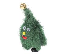 HEALSOPTHY Christmas Tree Description Festive Sing Christmas Tree Animated Holiday Decoration Wobbly Plucky with Legs Indoor DIY Green Pvc