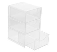 HEALSOPTHY Clear Multi Compartment Desktop Drawer Organizer Box with Dustproof Acrylic Design Versatile Storage for Office and Home Stylish Multi Holder for Cosmetics Jewelry and Desk