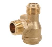 HEALSOPTHY Copper Threaded Non-Return Check Valve with Lock Core Screw High-Sealing One Way Valve for Industrial Air Compressor Systems Safety Fitting for High-Pressure Pipelines