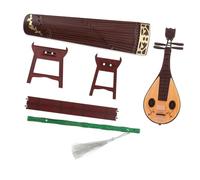 HEALSOPTHY Costume Doll Musical Accessories Chinese Traditional Mini Craft Music Instruments Musical Instrument Enlightenment Mini Musical Instruments Mini Pipa Decor Plastic