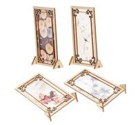 HEALSOPTHY Decorative Miniature Screen Model for Mini House Decor Vintage Style Ornamental Screen with DIY Coloring Natural Material for Dollhouse Accessories and Micro Landscape Bedroom