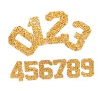 HEALSOPTHY DIY Number Rhinestone Patches for Clothes Coat Jackets Adorable Rhinestone Badge Patches for Repairing and Decorating Bags Hats Shoes