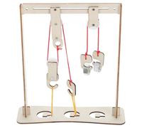 HEALSOPTHY DIY Physics Pulley Block Set with Stand Educational Science Learning Kit for Students Crane Model for Teaching Mechanical Principles and Enhancing Analytical Skills in Physics