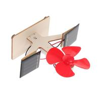 HEALSOPTHY DIY Solar Fan Model Wooden Assembly Educational Science for Boys Enhances Hands Skills and Imagination Kit