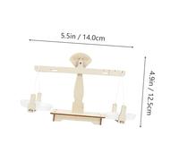 HEALSOPTHY DIY Wood Balance Scale Model Kit for Stem Education Science for Boys and Develops Analytical Thinking and Observation Skills Educational Assembly Science Experiment