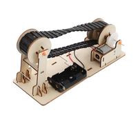 HEALSOPTHY DIY Wooden Belt Assembly Model Stem Science Kit for Physics Experiment for Elementary Students Safe Materials Educational Science Lab Kit for Home and School