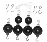 HEALSOPTHY Double Pulley Physics Experiment Kit with Single and Fixed Pulleys Mechanics Teaching Tools for Middle School Science Includes Ropes and Hooks in Storage Box for Learning