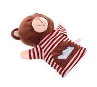 HEALSOPTHY Early Education Plush Bear Hand Puppet for Family Storytelling Soft Animal Finger Puppet for Preschool Versatile Interactive Play and Decor Craftsmanship