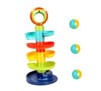 HEALSOPTHY Educational Track Tower for Hand-eye Coordination Logical Thinking and Creative Play Sturdy Safe Material for Spatial Awareness Development