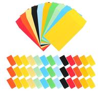 HEALSOPTHY Envelopes with Craftsmanship Moisture Prevention and Detailed and 50pcs Small Blank Paper Random Color for Seeds Coins Wedding Invitations and Congratulations